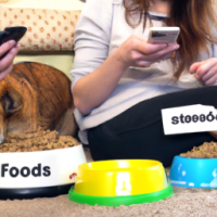 Instead of people putting food in bowls for their pets, pets putting food in bowls for their people