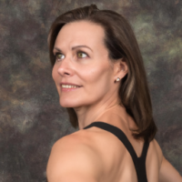 woman late 30's appearing to be in great physical shape just a shoulder up picture for a profile picture