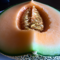 fresh cut cantaloupe 