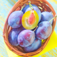 fresh plums